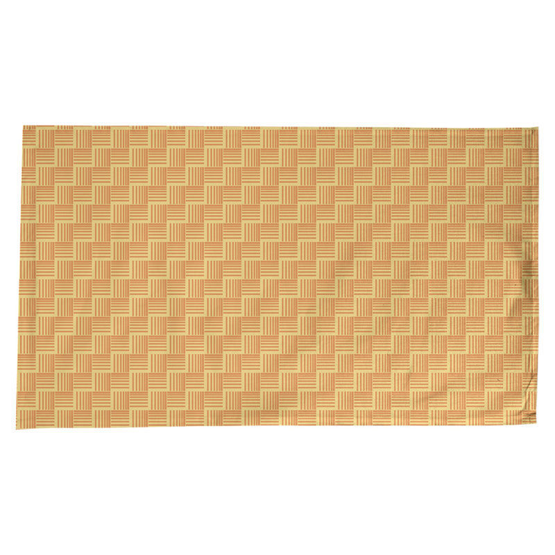 Rayures nattes classiques Nappe, Jaune et orange