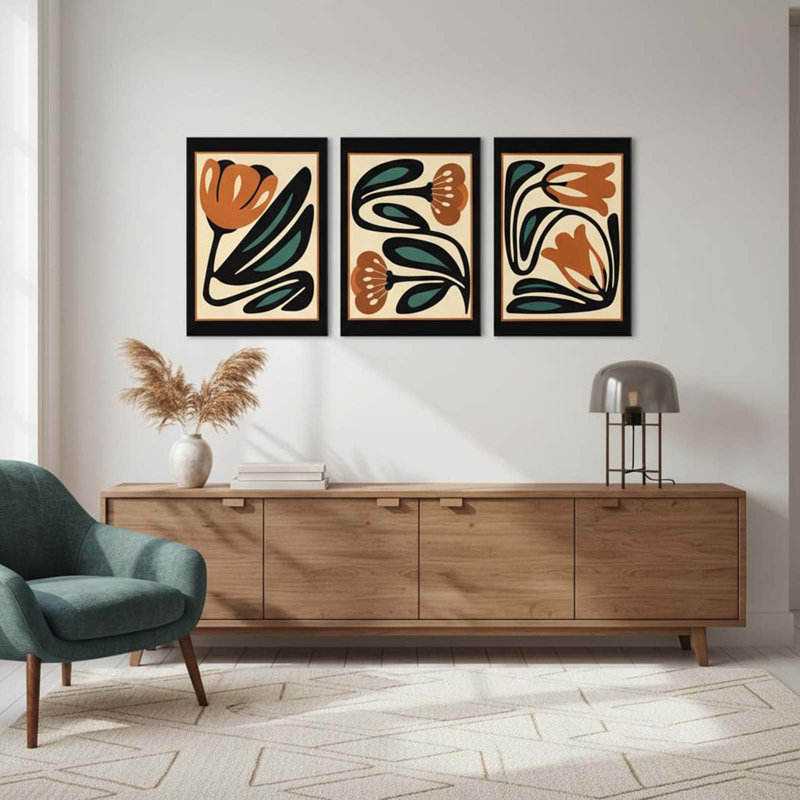 3 Piece Wrapped Canvas Wall Art