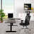 Adjustable L-Shaped Metal Base Standing Desk-641930408