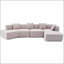 Canapé modulaire moderne en L de 140 po sans assemblage requis-134391420