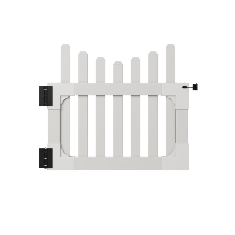Zippity Outdoor Products 3.5 ft. W x 3 ft. H All American Vinyl Picket Fence Gate with Stainless Steel Hardware Zippity Outdoor Products 3.5 ft. W x 3 ft. H All American Vinyl Picket Fence Gate with Stainless Steel Hardware