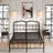Ashwyn 14“ Metal Platform Bed Frame with Headboard and Footboard, No Box Spring Needed-2079916221