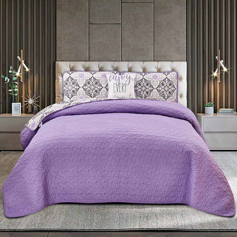 Courtepointe mauve