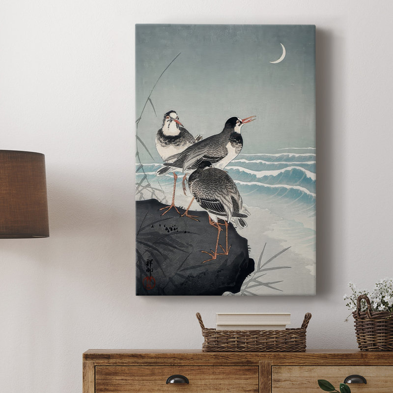 Koson Sandpipers I -Gallery Wrapped Cavas, 60" H x 40" W