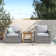 Genesis 3 Piece Teak Seating Group with Cushions