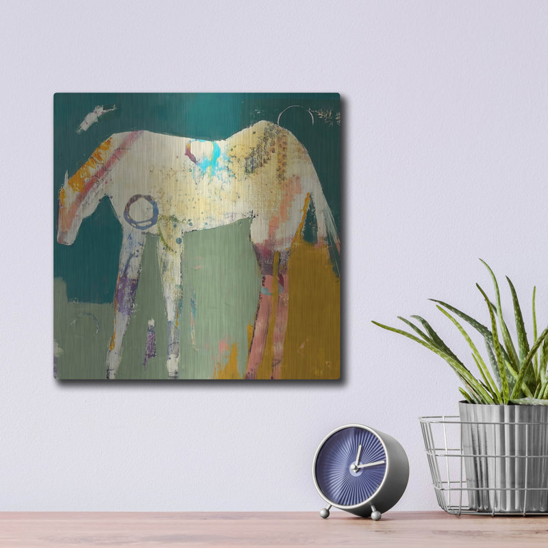  «Into The Mystic» par Dianna Fritzler, art mural en métal, 12 po x 12 po, H 12 po x l 12 po