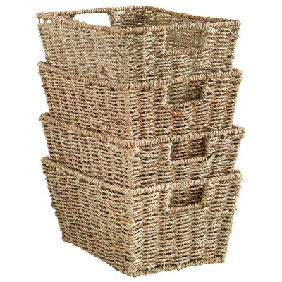 VonHaus Seagrass Decorative Basket