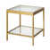 Alexis Glass Top End Table