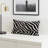 Black Zebra Animal Print Silk Reversible Throw Pillow-1717089385
