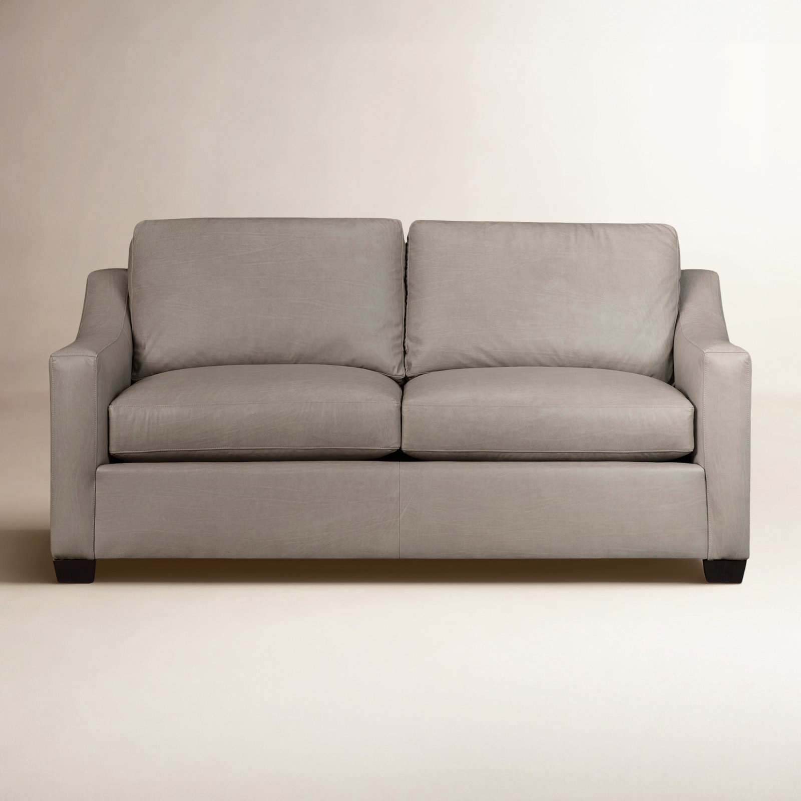 Cranbrook 78'' Upholstered Sofa, Matador Dark Walnut Pebbled Top Grain Leather