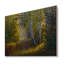 «Morning Sunlight Through The Birches II - Lake House», reproduction d'art murale-60160736-60160737