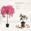 Ensemble de 2 arbres floraux artificiels en soie Bougainvillea