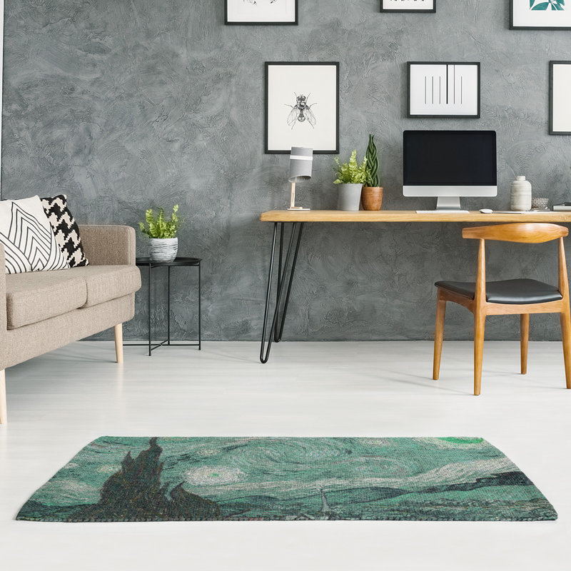 Tapis de salle de starry night, Rectangle 2 pi x 3 pi