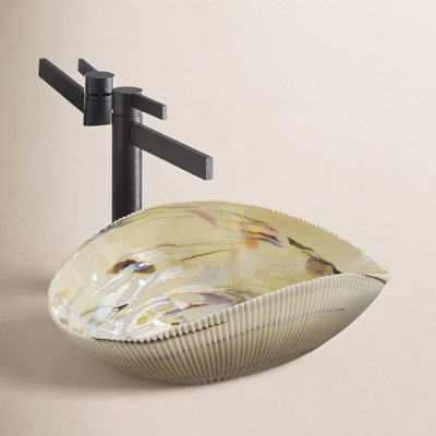 Amalfi Murano Glass Handmade Vessel Bathroom Sink