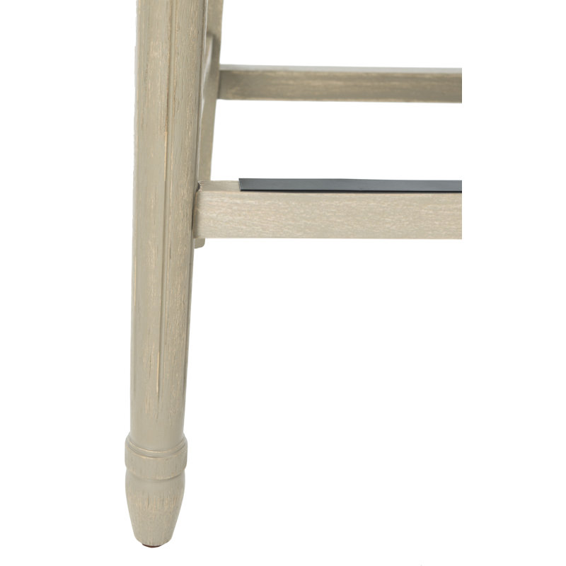 Counter & Bar Stool, Bar Stool (30" Seat Height), Light Beige/ Rustic Gray Frame