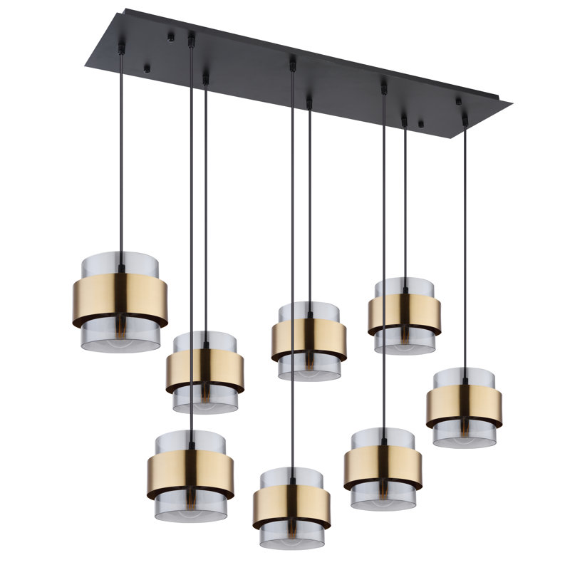 Raquette 8 - Light Black Kitchen Island Pendant