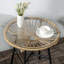 Round Metal Outdoor Side Table , 50cm cm W 50cm cm D