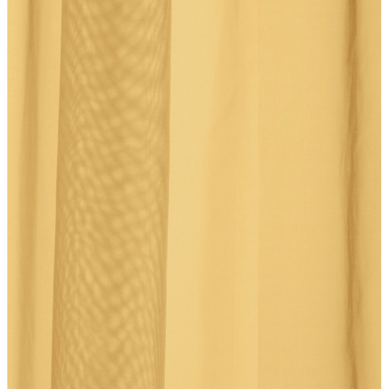Roiann Sheer Curtain Pair, Gold, 145cm Width x 122cm Drop