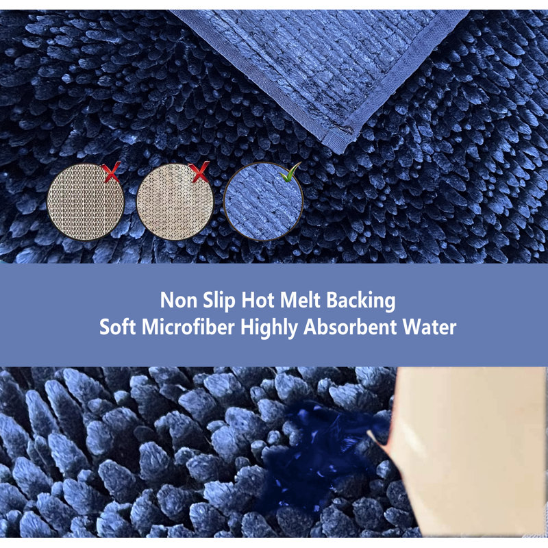 Lanarose Bath Rug, Navy