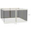 Filet de remplacement en filet de remplacement pour abris de jardin et tentes à auvent avec fermetures à glissière de 13 pi x 13 pi Outsunny, paroi latérale seulement, blanc crème-98115536-98115533
