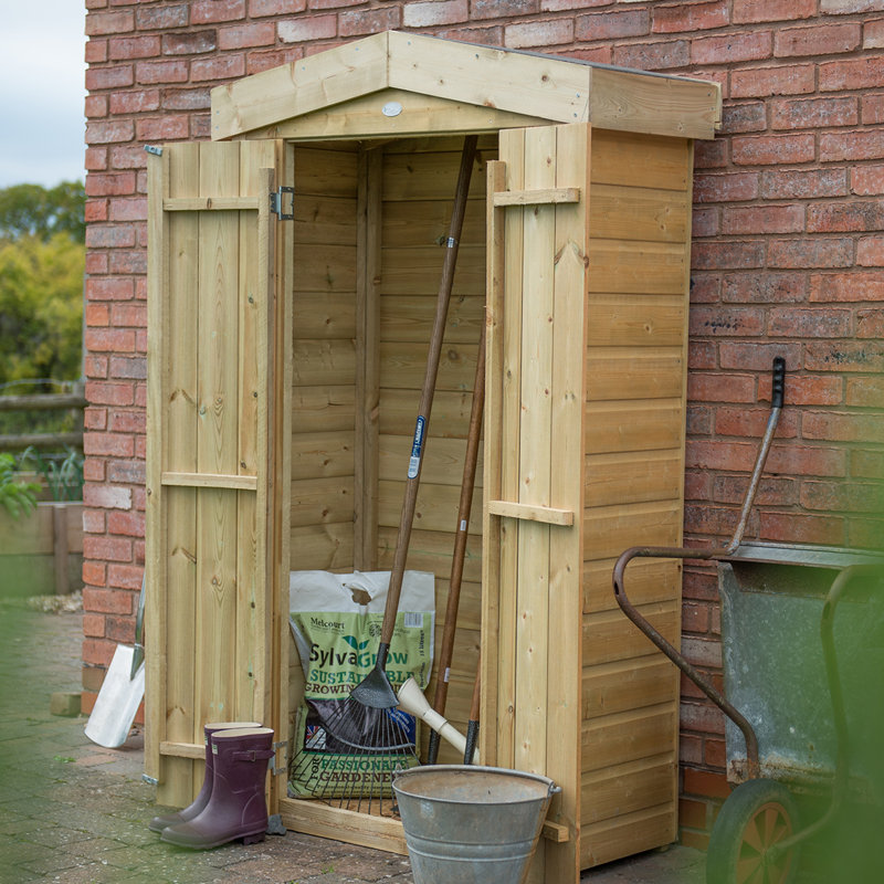 3.6 Ft. W x 2 Ft. D Shiplap Apex Tool Shed, No