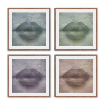 " Whispered Kiss Quadrant " by Golden Glow Interiors 4 - Pieces