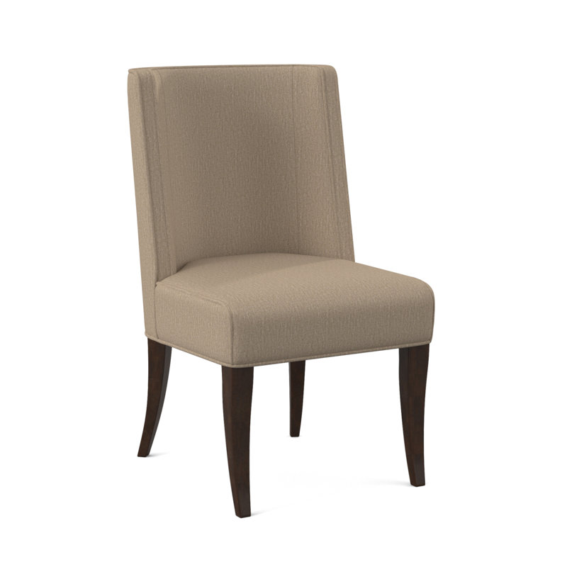 Bandeau Dining Chair, American Walnut, Filigree Ivory 100% Polyester