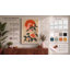 Spider Among Blooms Japandi - Wrapped Canvas-1001377474-1001377480