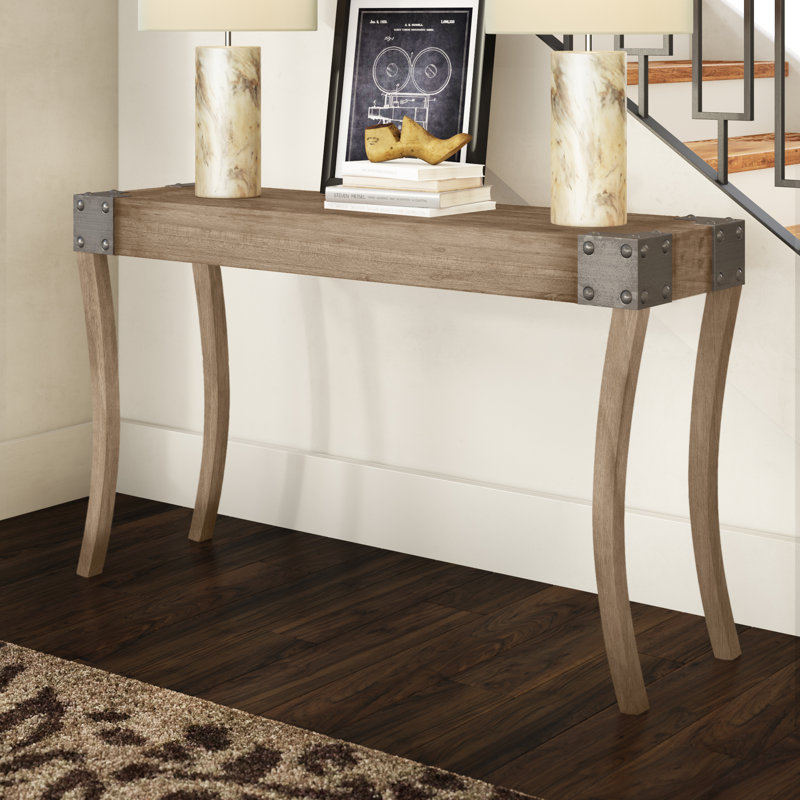 Janelle 54'' Solid Wood Top Console Table