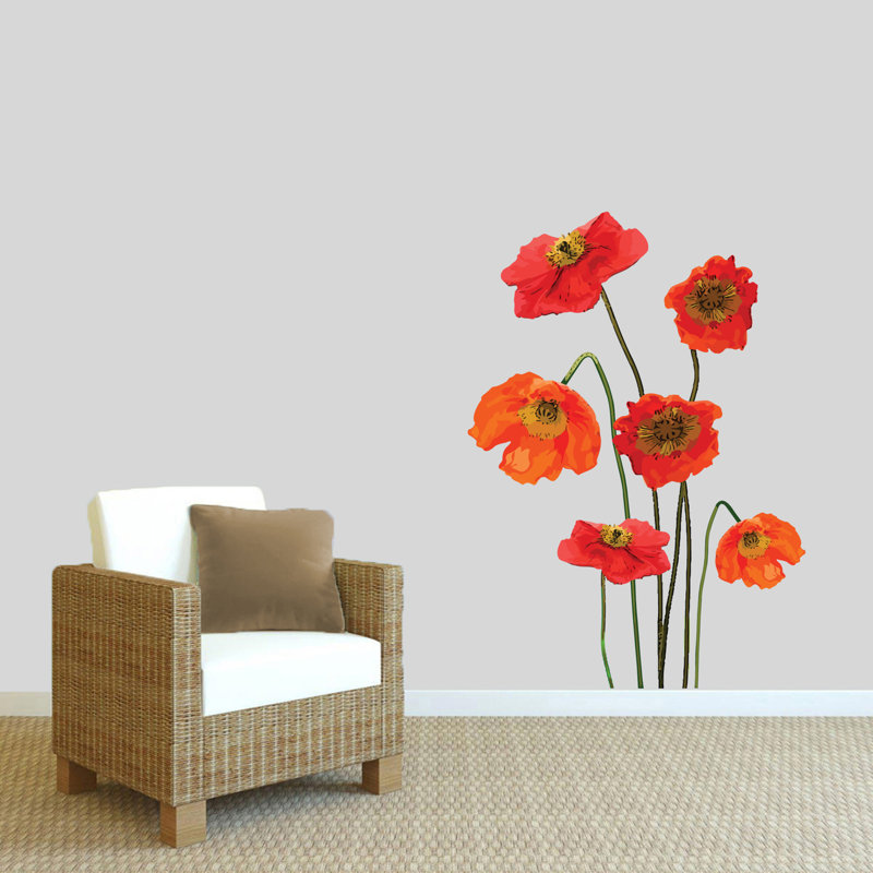 Plants & Flowers Wall Decal, 48" H x 34" W