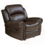 Fauteuil inclinable oscillant standard en similicuir de 43,25 po de largeur