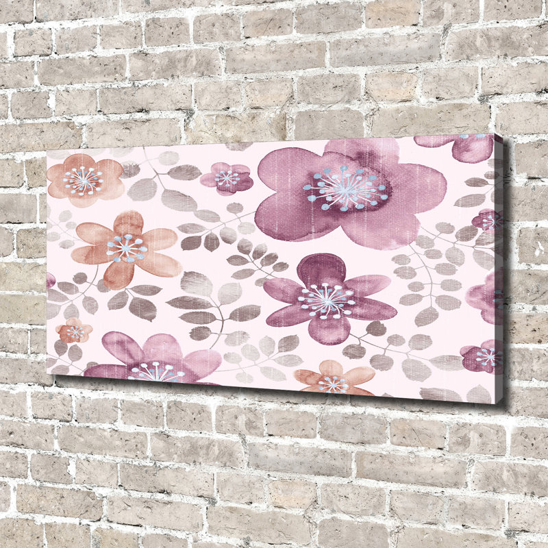 Floral Pattern - Wrapped Canvas Print