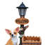 Statue de jardinière chien Chihuahua assis