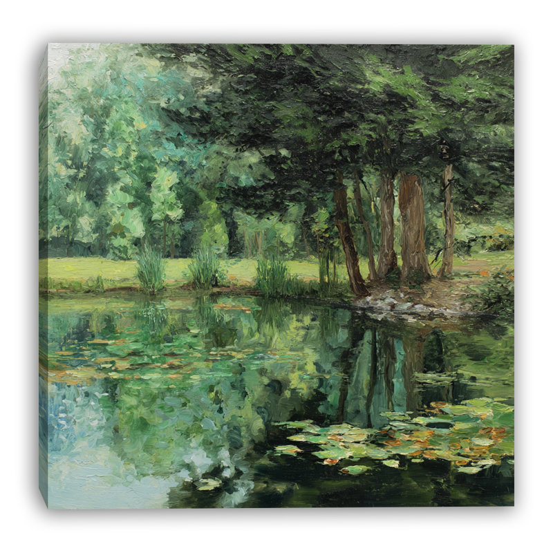 Art mural sur toile Hidden Garden Waterway, H 20 po x l 20 po x P 1,5 po