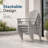 Set of 2 HDPE Stackable Adirondack Chairs with Cup Holders, All-Weather Outdoor Patio Chairs-432928127