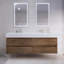 Ensemble de meuble-lavabo double mural 72 po Babajide-586463854