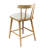 Olivia Indoor Wooden Upholstered Counter Stool, Natural Finish with Beige Upholstery, Windsor Style, Set of 2-1503216487
