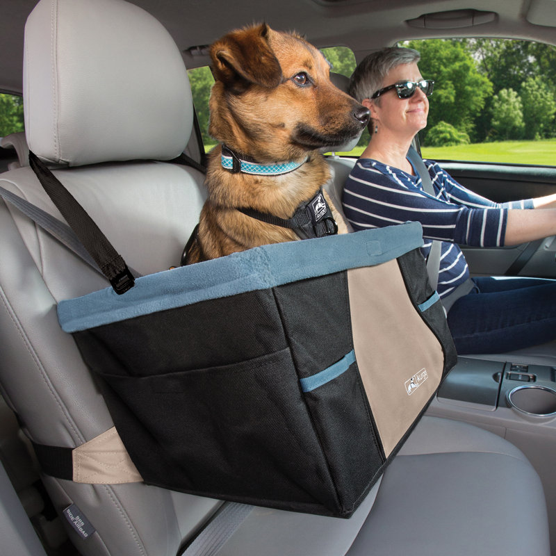 Kurgo Black and Blue Soft Sided Dog Booster Seat