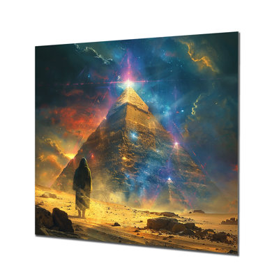 «Meditations Of Antiquity Pyramids - Abstract Landscape», reproduction d'art mural