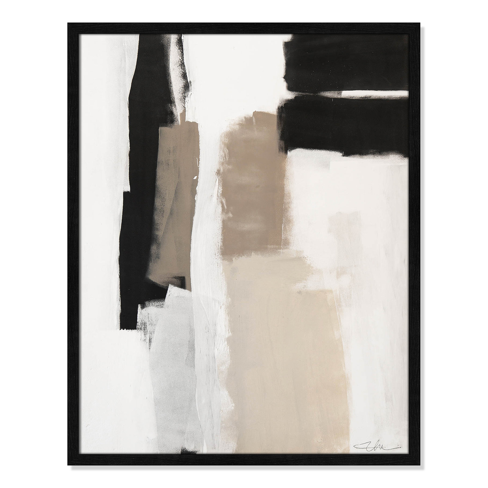 Earth Scapes II Print, 29.5" H x 23.5" W x 1.25" D, Black Slim Unmatted Picture Framed