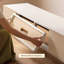 Meuble télé moderne en bois massif beige-399372545