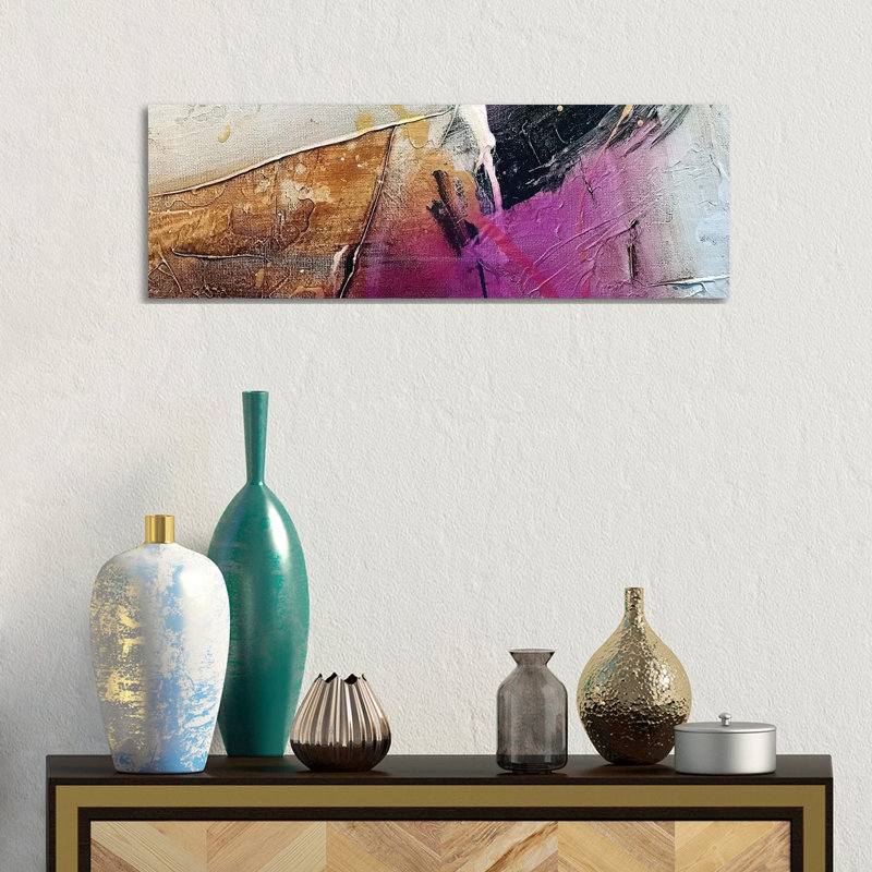Rain II by Michael Goldzweig - Wrapped Canvas Panoramic Painting, 30.48 cm H x 91.44 cm W x 3.175 cm D