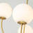4-light Modern Sputnik Sphere Chandelier