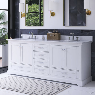 Ensemble de meuble-lavabo autoportant 80 po avec tiroirs 80 po