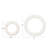 Marble Trivets For Dining Table, Set Of 2, 8" Round, White