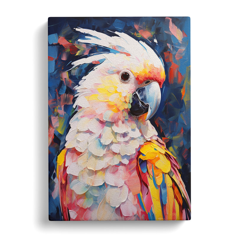 Cockatoo Expressionism - Print, 60cm H x 40cm W x 3cm D