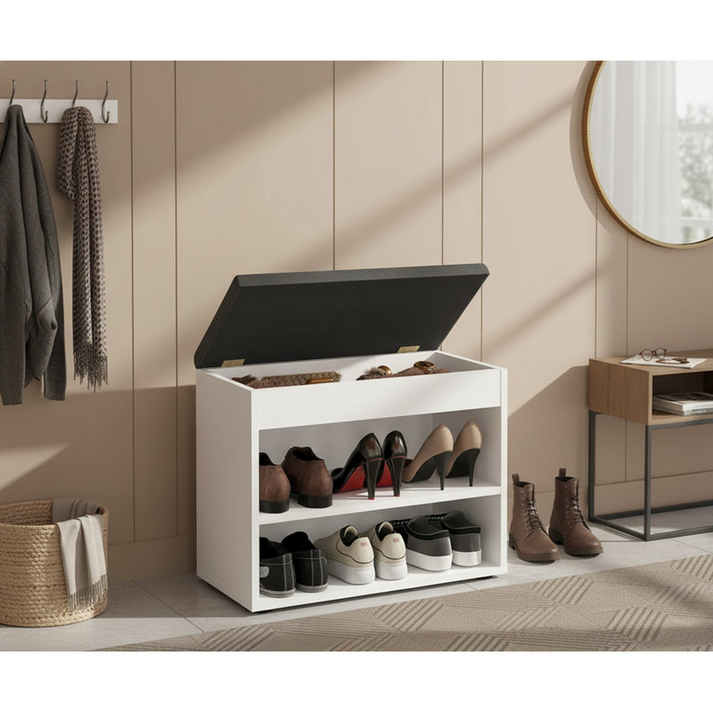 Entryway Bench, White