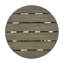 Table d'appoint ronde en bois d'acacia durable, résistante aux intempéries avec finition grise pour une utilisation extérieure-1753548930
