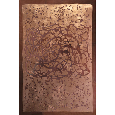 «Jasheem Graffiti In Copper II On Canvas» par Vanna Lam, reproduction