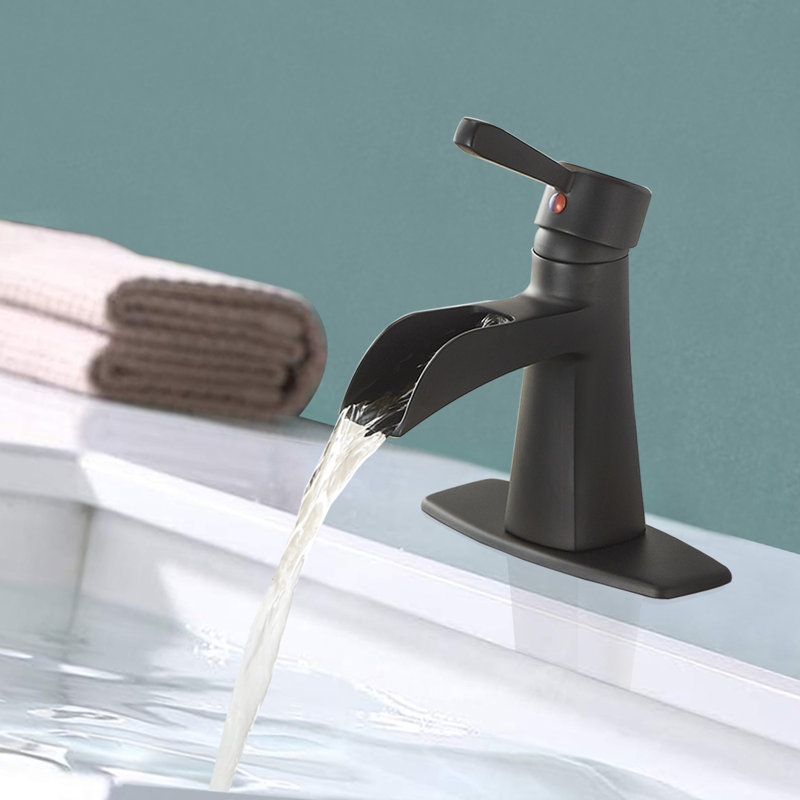 Robinet de salle de bain noir, Noir